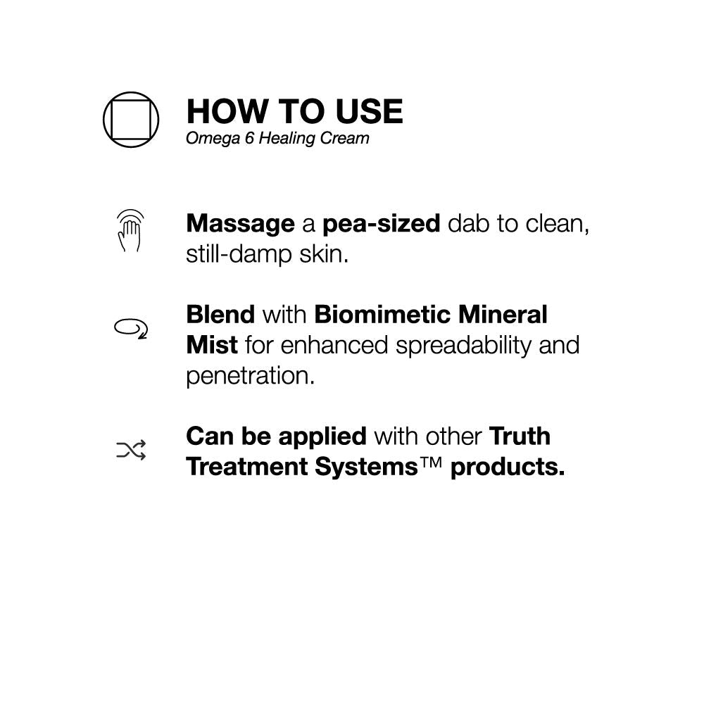 Omega 6 Healing Cream - Lasts up to 4–5 months - 180 uses in the bigger size.