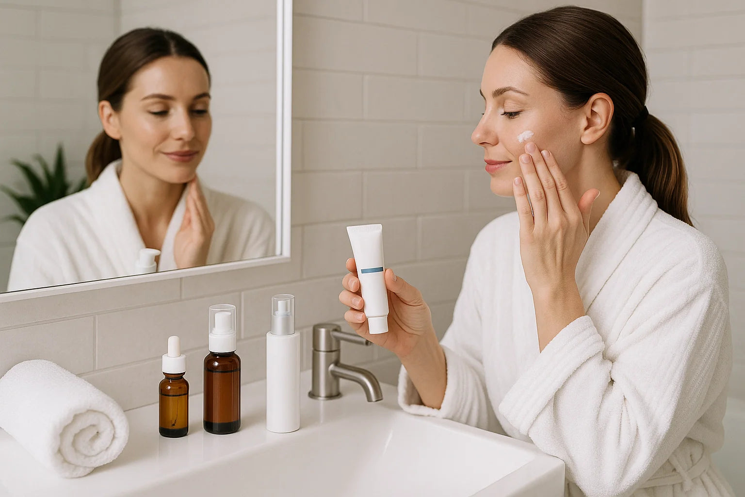 Professional header image for educational tutorial: Mastering the Medical Grade Skincare Routine