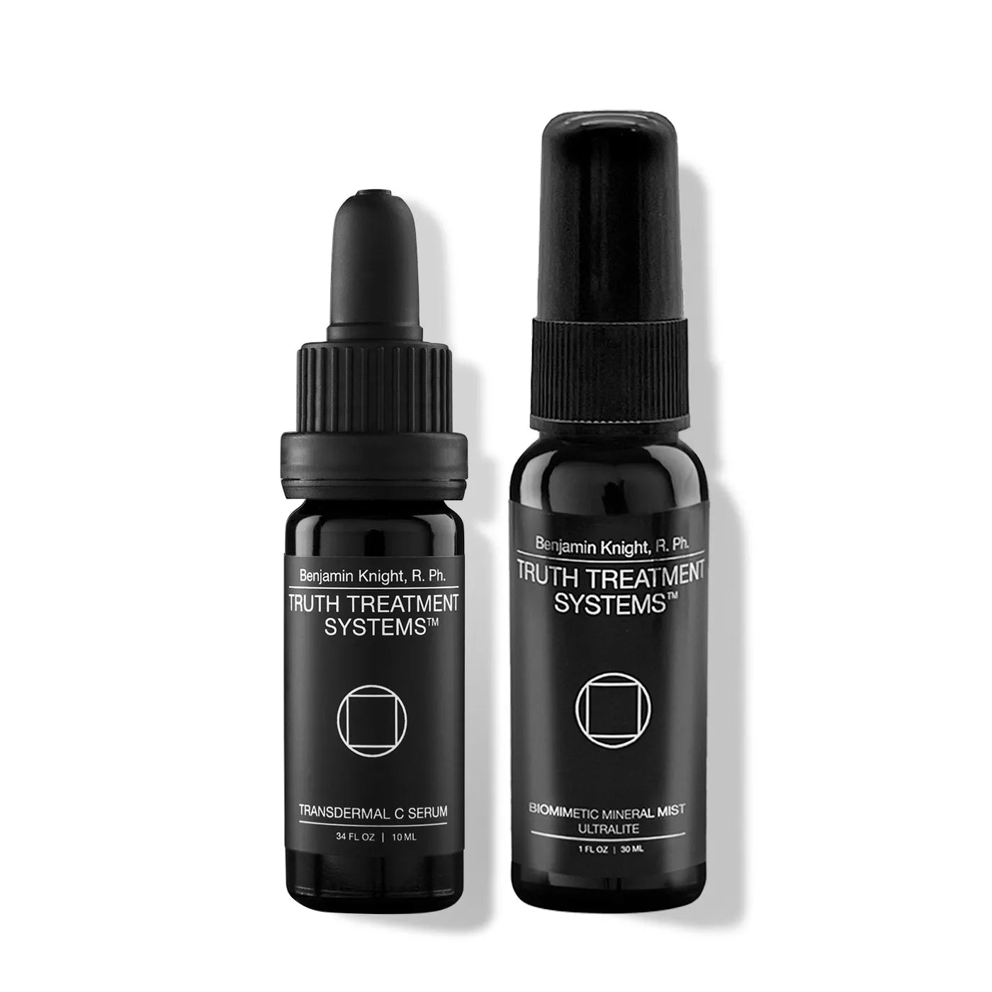 Vitamin C Essential System 10ml serum and 30ml mineral mist skincare set for skin conditioning and visible firmness support